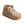Load image into Gallery viewer, infants tan mocs with orange soles and white shoelaces
