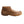 Load image into Gallery viewer, moccasin style brown shoe w/ floral pattern etched onto top portion right view
