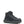 Load image into Gallery viewer, angled side view of black high top lace up work shoe with mesh and zig-zag venting and round toe
