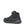 Load image into Gallery viewer, back view of black high top work shoe with mesh and zig-zag venting and wolverine logo on back of heel
