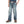 Load image into Gallery viewer, boy in navy shirt and big brown belt with faded jeans

