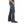 Load image into Gallery viewer, Man in Dark grey shirt &amp; belt with blue jeans side angle
