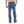 Load image into Gallery viewer, Man in Tan Button up Wearing large belt and Mute blue jeans back angle
