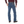 Load image into Gallery viewer, man in maroon shirt with big belt and blue jeans back angle
