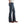 Load image into Gallery viewer, woman in white wearing dark blue jeans side angle
